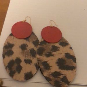 Women Cheetah Print Earrings